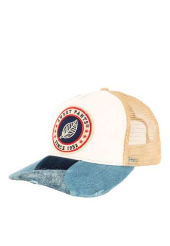Casquettes sweet pants patchwork cap white pepper