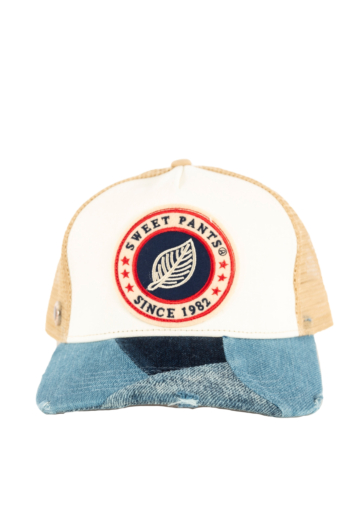 Casquettes sweet pants patchwork cap white pepper