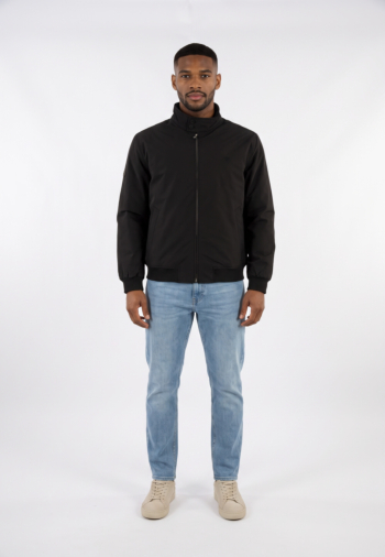 Blousons et vestes superdry campus padded harrington 9kk meteorite black