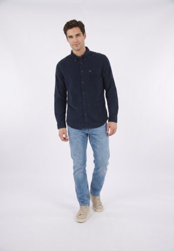 Chemise tommy jeans reg baby corduro c1g dark blue