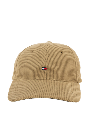 Casquettes tommy jeans th flag cord 6 panel ag3 rustic taupe