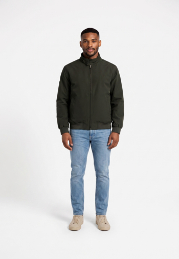 Blousons et vestes superdry campus padded harrington 1km surplus goods olive green