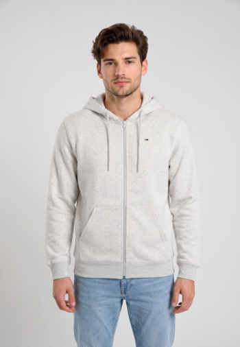 Sweat tommy jeans reg s flag p08 ice grey heather