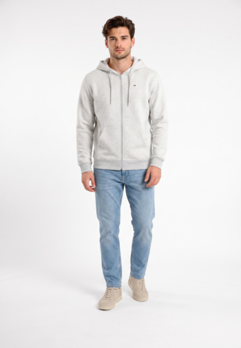 Sweat tommy jeans reg s flag p08 ice grey heather
