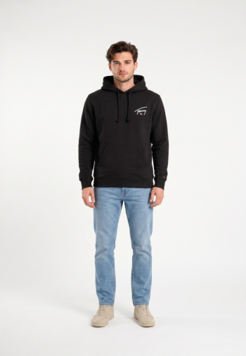 Sweat tommy jeans reg entry signat bds black