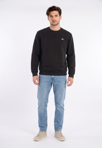 Sweat tommy jeans badge crew bds black