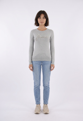 Pull hiver guess jeans georgia logo lmgy