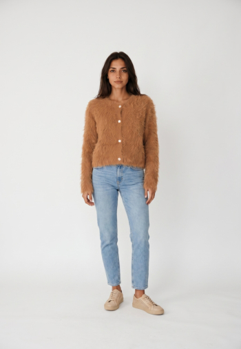 Gilets cardigans molly bracken la1818eh camel