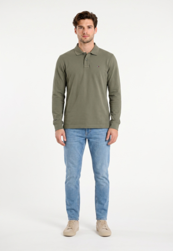 Polos manches longues tommy jeans reg essential po m04 rocky mountain