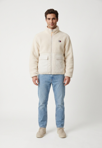 Blousons et vestes tommy jeans essential mix aef cream