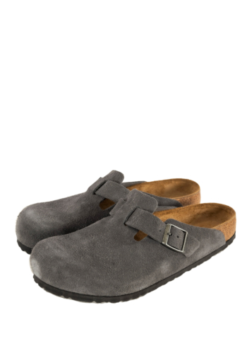 Sandales - nu-pieds birkenstock boston regular charcoal