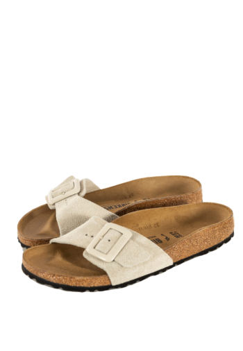 Sandales - nu-pieds birkenstock madrid cushion buckle narrow oyster