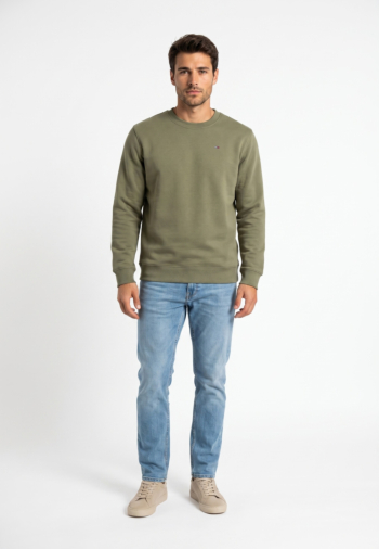 Sweat tommy jeans reg s flag crew m04 rocky mountain