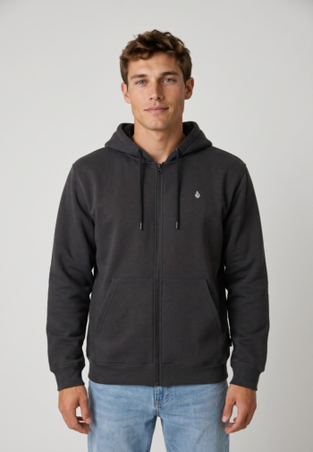 Sweat volcom single stone lined heather black