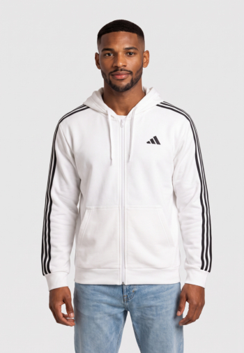 Blousons et vestes adidas sportswear m 3s ft fz hd blanc/noir