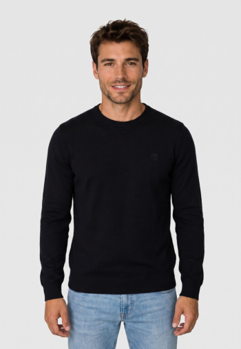 Pull hiver timberland williams river cotton crew neck 0011 black