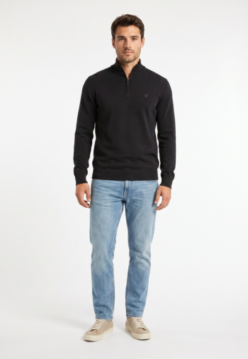 Pull hiver timberland williams river cotton 1/4 zip 0011 black