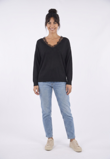 Pull hiver Le Temps Des Cerises barny 0001 black