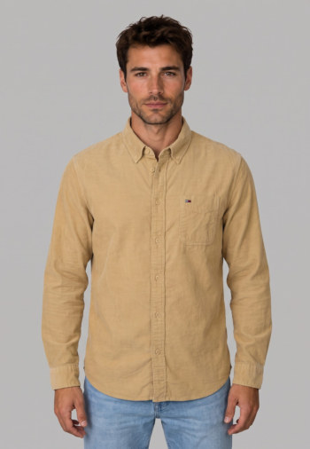 Chemise tommy jeans reg baby corduro aca sandy beige