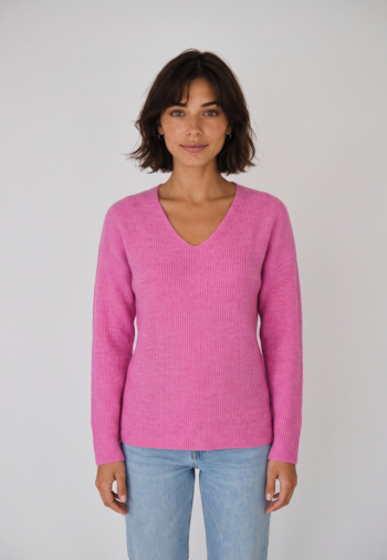 Pull hiver only camilla super pink melange