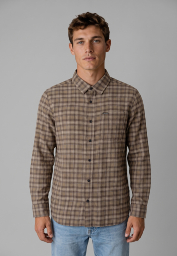 Chemise volcom caden plaid light khaki