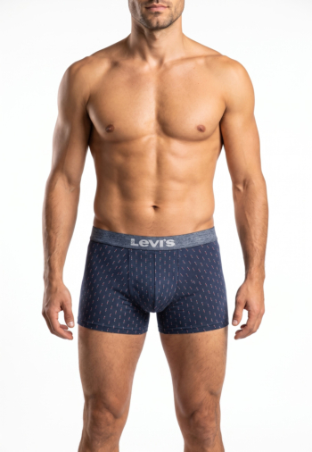Calecons et slips levi's® denim aop boxer brief 2p 002 blue combo