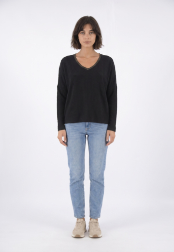 Tee shirt manches longues banana moon energy nbg01 noir