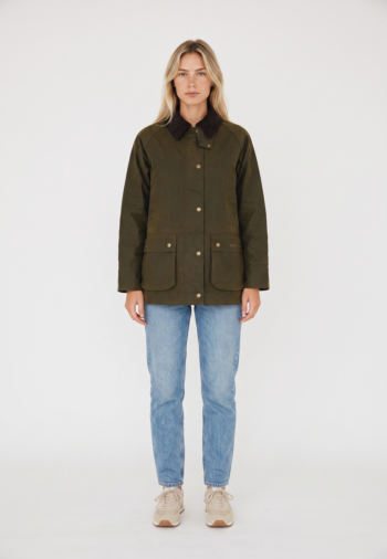 Blousons et vestes barbour acorn wax ol51 olive