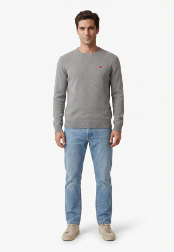 Pull hiver levi's® original hm 0000 mid tone grey heathe