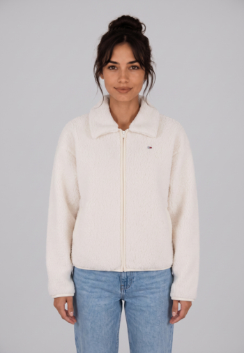 Gilets cardigans tommy jeans tjw s flag zip thru ybh off white