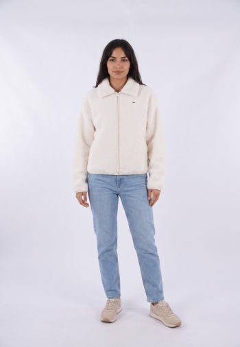 Gilets cardigans tommy jeans tjw s flag zip thru ybh off white