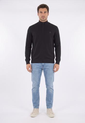 Sweat timberland williams river cotton full zip 0011 black