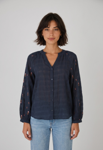 Chemisier lola espeleta ch060w26 dark saphir