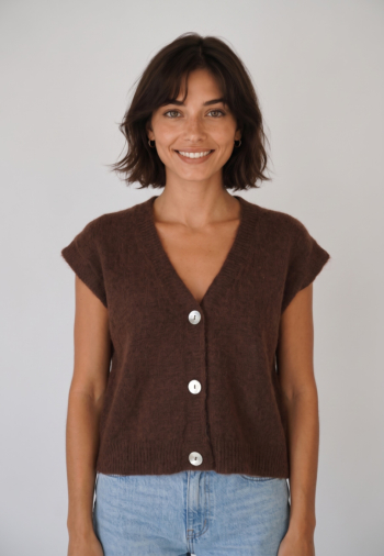 Gilets cardigans lola espeleta gi680w26 chocolat