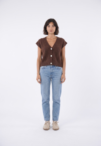 Gilets cardigans lola espeleta gi680w26 chocolat