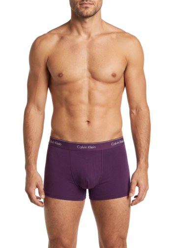 Calecons et slips calvin klein jeans trunk 3pk, tm6 4m0 black/harbor mist/dark purple w/ dt