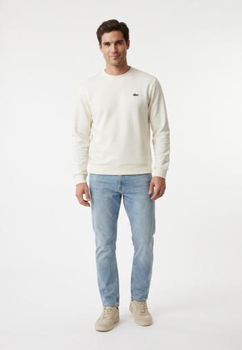 Sweat lacoste sh8868 70v farine