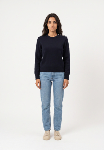 Pull hiver saint james cancale femme cc navy