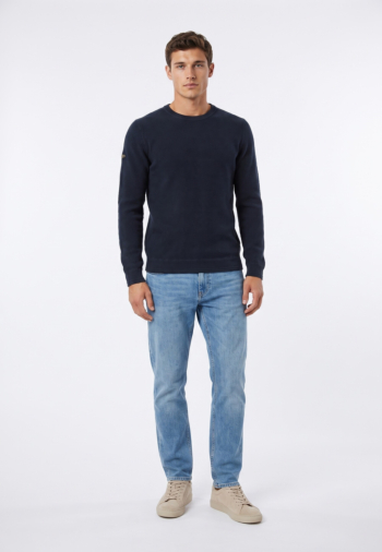 Pull hiver superdry texture jbm navy twist