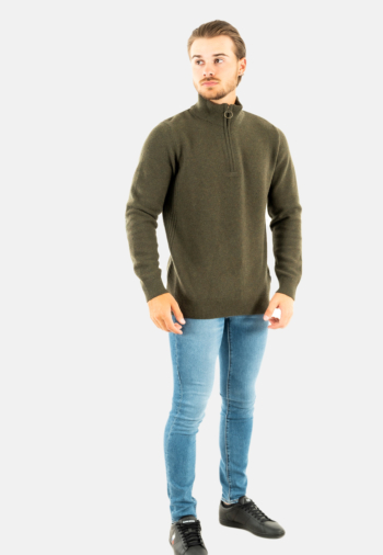 Pull hiver barbour mkn0837 ol91 olive marl