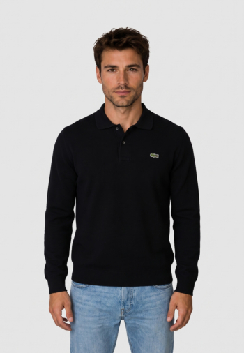 Polos manches longues lacoste ah9904 031 noir