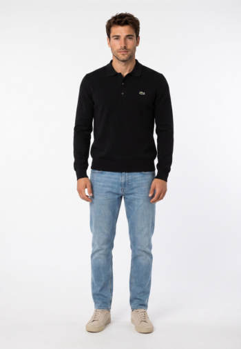 Polos manches longues lacoste ah9904 031 noir