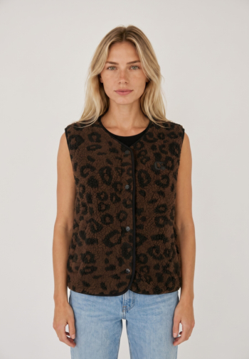 Gilets sans manche Le Temps Des Cerises sanry 8332 bark leo