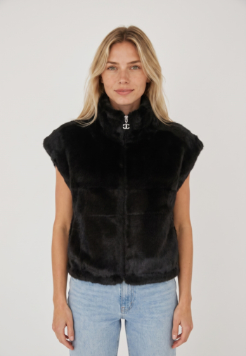 Gilets sans manche Le Temps Des Cerises fauve 0001 black