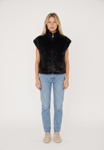 Gilets sans manche Le Temps Des Cerises fauve 0001 black