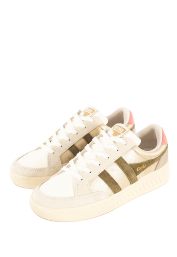 Baskets basses gola superslam ny gold/khaki/coral pink