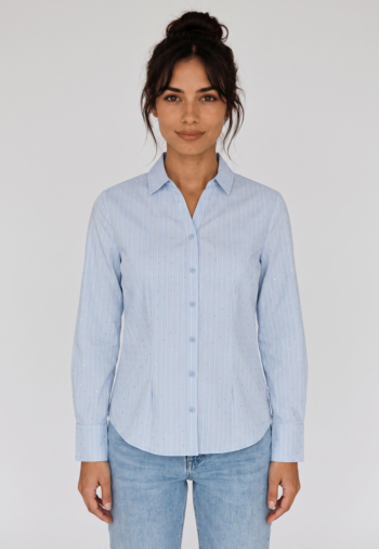 Chemisier Le Temps Des Cerises luina 3155 blue stripe