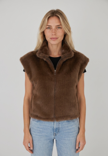 Gilets sans manche Le Temps Des Cerises fauve 8227 bear