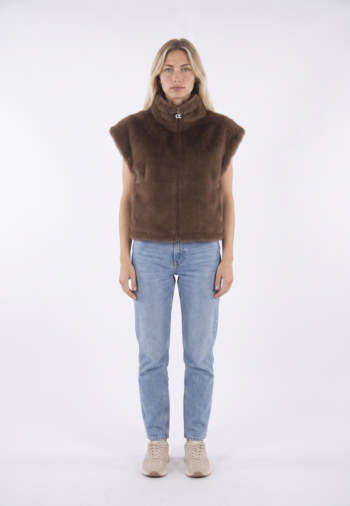 Gilets sans manche Le Temps Des Cerises fauve 8227 bear