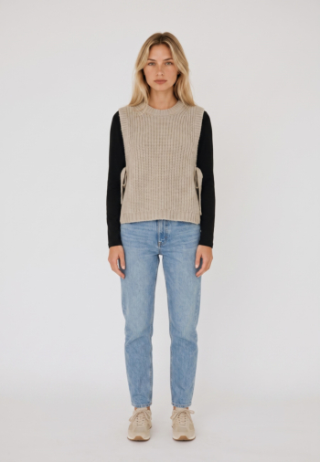 Pull hiver grace & mila argan grege